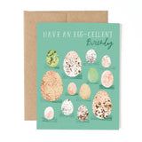 Egg-celent Birthday Greeting Card by Bird Mail Studio