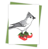 Holiday Elf Titmouse Card by Burdock & Bramble