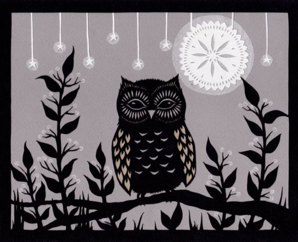 Enjoying the Night Print by Angie Pickman