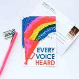 Every Voice Heard Postcard by Heartell Press