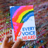 Every Voice Heard Postcard by Heartell Press