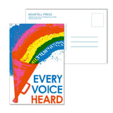 Every Voice Heard Postcard by Heartell Press