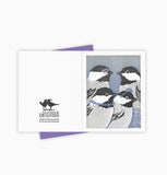 Family Picture Chickadee Card by Burdock & Bramble