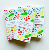 Farm Stand Veggies and Berries Tiny Note Cards by Honeyberry Studios