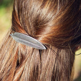Feather Hair Barrette by Oberon Design
