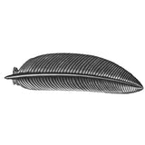 Feather Hair Barrette by Oberon Design