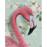 Pink Flamingo Blank Greeting Card by Emily Uchytil