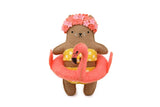 Flamingo Cat Felt Doll Kit by Kiriki Press
