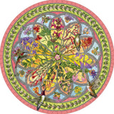 Erin E. Hunter: Floral Compass 500-Piece Circular Jigsaw Puzzle