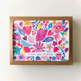 Floral Thank You Greeting Card by Honeyberry Studios