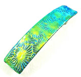 Dichroic Glass Florentine Barrette - Large by Glass Town USA