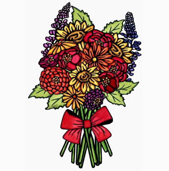 Flower Bouquet Sticker by Sarah Angst