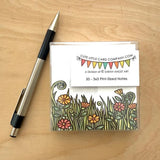 Flower Field: Set of 50 Little Notecards by Sarah Angst
