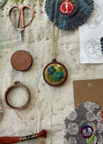 Flowers Embroidery Necklace Kit by Rikrack Embroidery