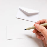 Pink and Red Flowers Tiny Note Card by Honeyberry Studios