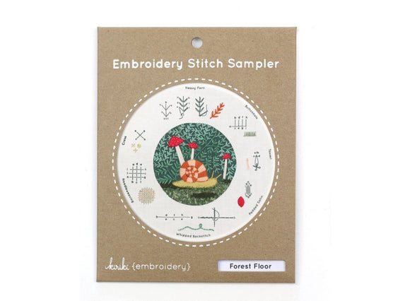 Forest Floor Embroidery Stitch Sampler by Kiriki Press