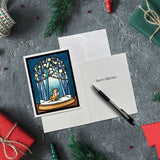 Fox Snow Globe Set of 8 Greeting Cards by Sarah Angst