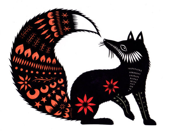 Fox Tale Print by Angie Pickman