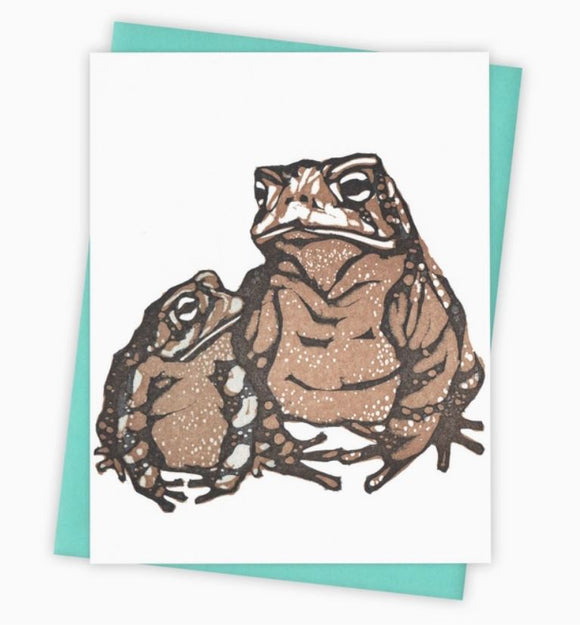 Friendly Toads Card by Burdock & Bramble
