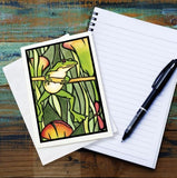 Frog Greeting Card by Sarah Angst