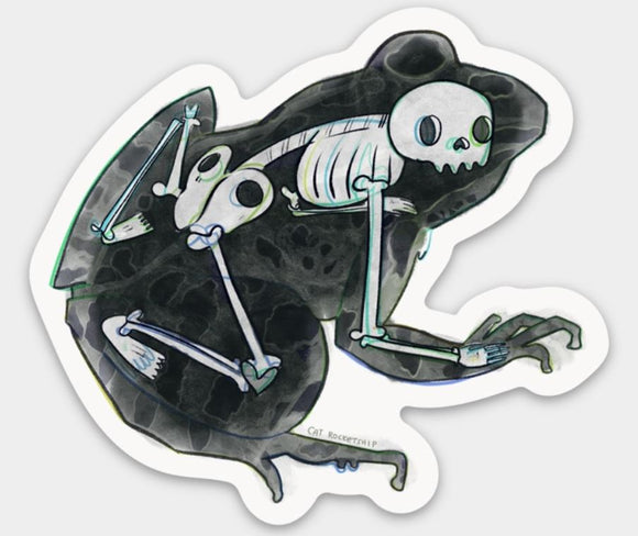 Frog Animus Sticker by Cat Rocketship