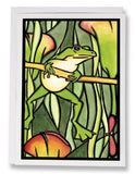Frog Greeting Card by Sarah Angst