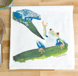 Frogs Tea Towel by Chavah's Garden