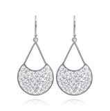Fusion Medium Silver Filigree Earrings by Olmox Fine Filigree Jewelry
