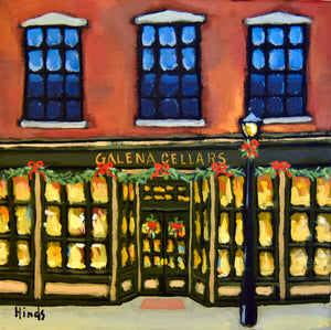 Galena Cellars at Christmas by David Hinds