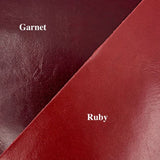 Garnet Leather Zipper Pouch by Oberon Design