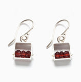 Mini Square Earrings by Ashka Dymel