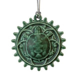 Gear Turtle Tile Ornament by Whistling Frog