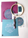 Gemini Moths Embroidery Kit by Rikrack Embroidery