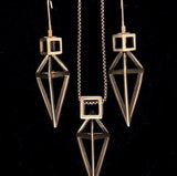 Cube and Diamond-Shape Necklace by Kenneth Pillsworth