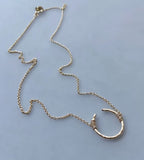 Open Circle Necklace by Trecy Bleich