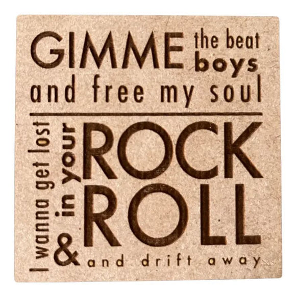 Gimme the Beat Wooden Magnet by High Strung Studios