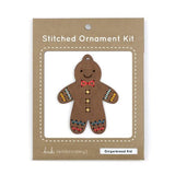 Gingerbread Kid Stitched Ornament Kit by Kiriki Press