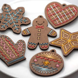 Gingerbread Kid Stitched Ornament Kit by Kiriki Press