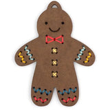 Gingerbread Kid Stitched Ornament Kit by Kiriki Press