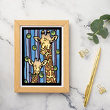 Giraffes Greeting Card by Sarah Angst
