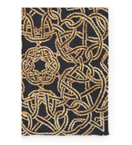 Black and Gold Embroidery Scarf by Abby Schrup