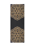 Black and Gold Embroidery Scarf by Abby Schrup