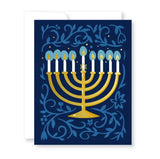Hanukkah Golden Menorah Greeting Card from Great Arrow Cards