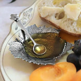Grape Leaf Mini Bowl and Spoon Set by Oberon Design