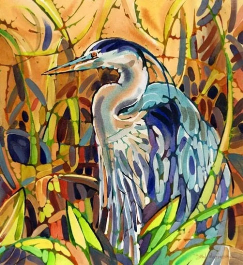 Great Blue Heron Print by Dan Wiemer