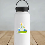 Green Frog Sticker by Chavah's Garden