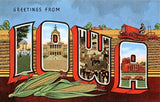 Greetings From Iowa Magnet by Found Image Press