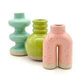 Three Tiers Bud Vase by Keene Pottery