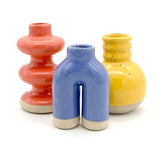 Three Tiers Bud Vase by Keene Pottery