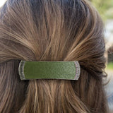 Celtic Leather Hair Barrette by Oberon Design